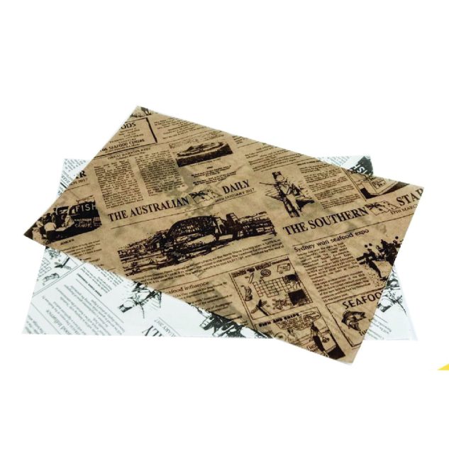 Greaseproof Paper Newsprint 1/2 Cut (400x330mm)