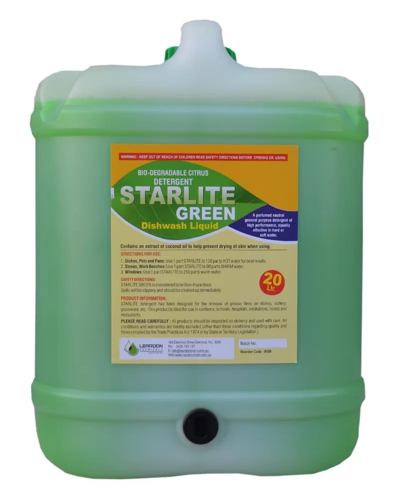 [STARLITE GREEN-20 LT] Lemon Dishwash Liquid-20LT