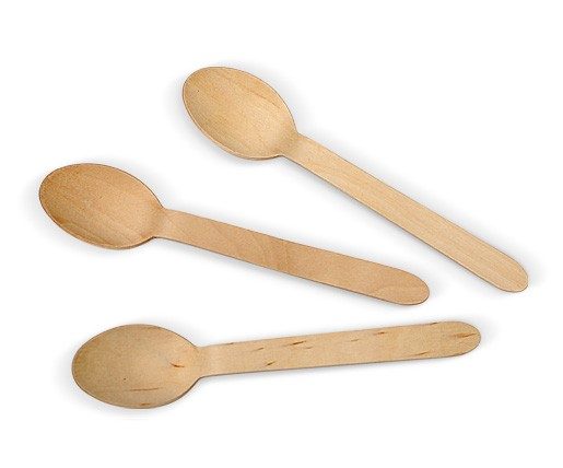 WOODEN FSC 100% CUTLERY UNCOATED - SPOON 160MM
