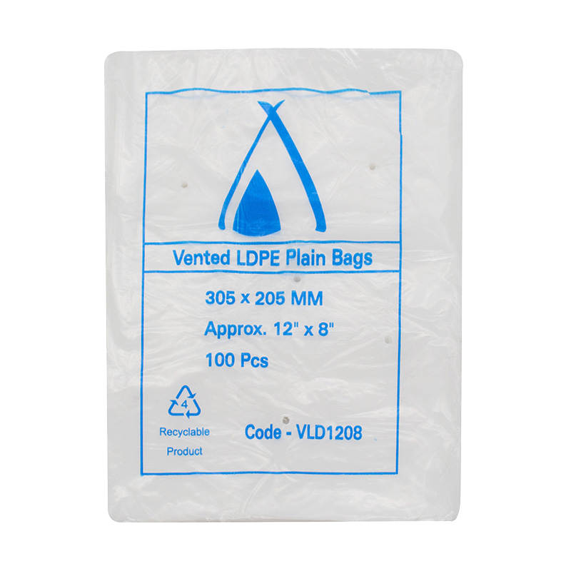 [25LD1208] 305 X 205 MM 25UM LDPE BAGS (12X8)