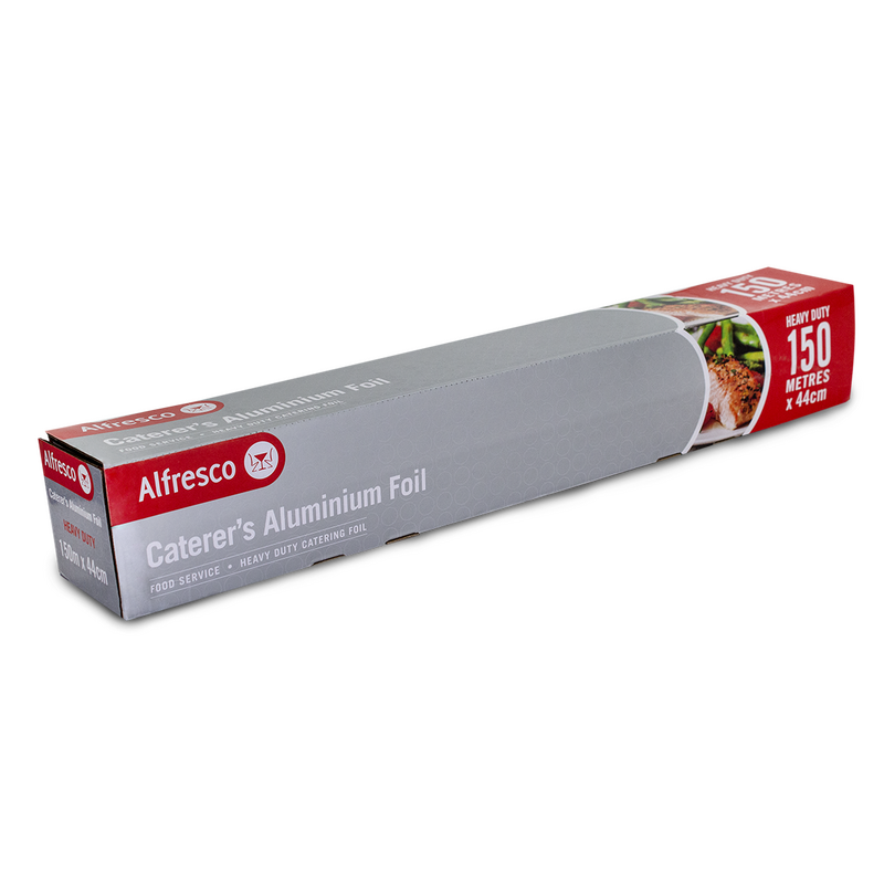 [AFRHD44] ALFRESCO CATERER'S ALUMINIUM FOIL HEAVY DUTY 150M X 44CM