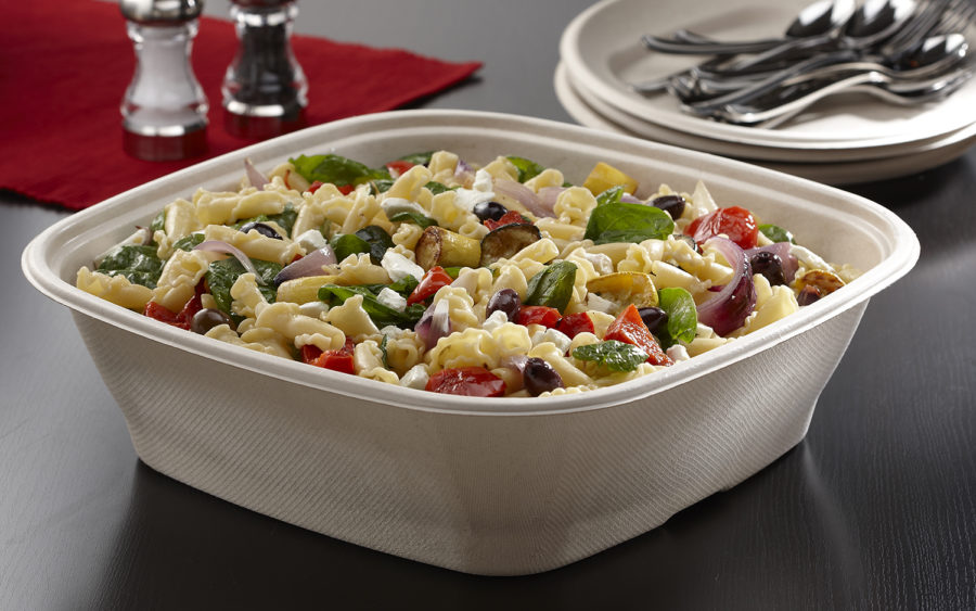 [AS-PSB120] Sabert Pulp Catering Square Bowl 120oz