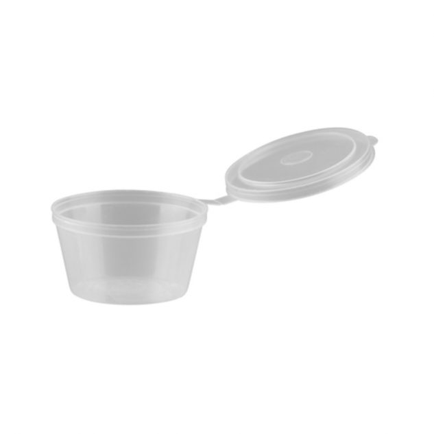 [BE-PPH75] BetaEco Hinged PP Portion Cup with Lid 75ml (4oz)