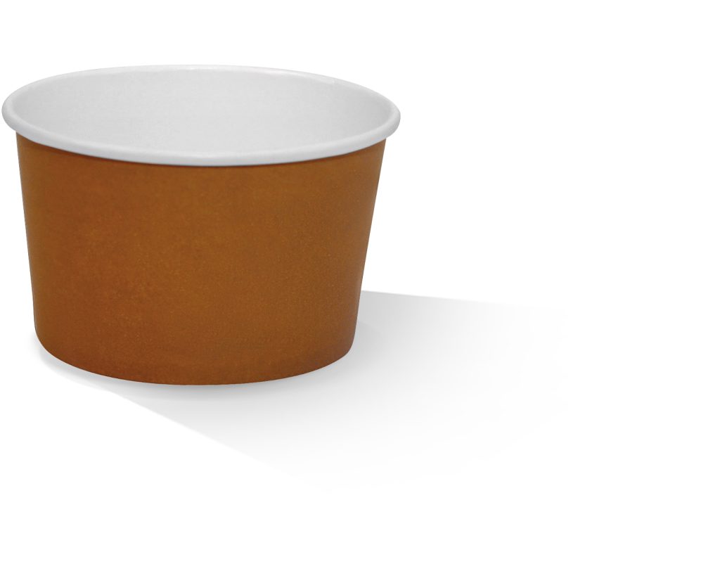 [BPB12] PLA Coated Paper Bowl 12OZ Brown 500pc/ctn