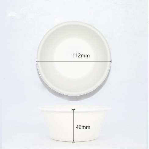 [BSC-B8W] BioBox Sugarcane 8oz Bowl 1000