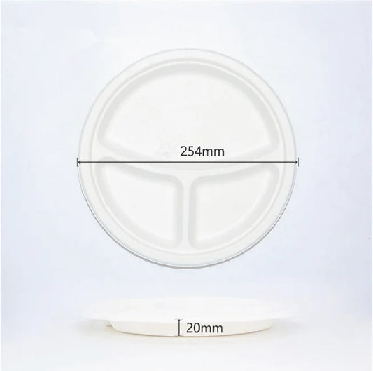 [BSC-P10/3W-PF] BioBox Sugarcane 3 Compartments 10"
Round Plate 500pcs/ctn
