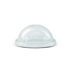 [DL78H] PET dome lid 78mm for 6/8oz/Die-cut hole 1000pc/ctn