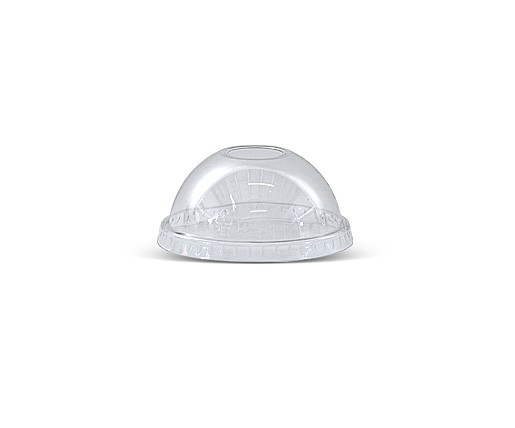 [DL84H] 10/12oz PET Dome Lid / Die-Cut Hole