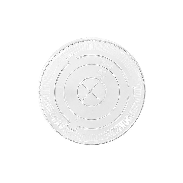 [FL78PET] PET Flat lid 78mm for 6/8oz/X slot1000pc/ctn