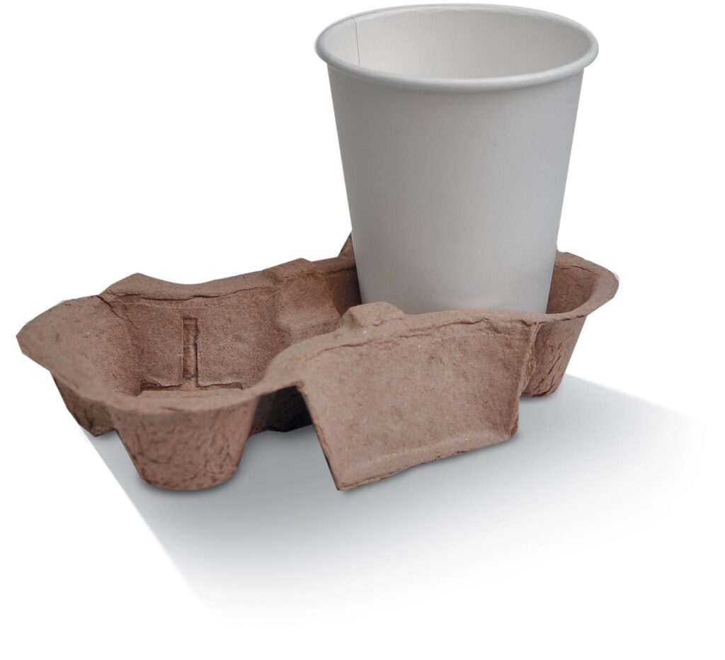 2 Cup Egg Board Carry Tray ( FSC Recycled SCSCOC-
 009890) 400pc/ctn