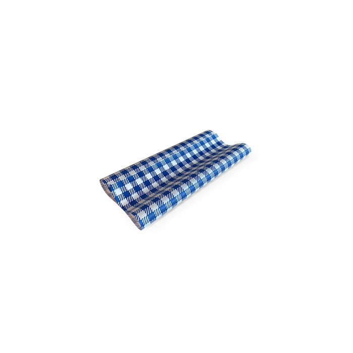 [GPGBLUEL(PACK)] #Greaseproof Paper Gingham Blue Large 400 X 330mm - 200/
ream