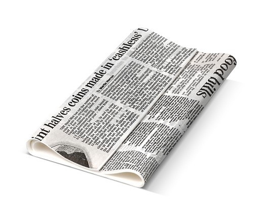 [GPNews(PACK)] #Greaseproof Paper Newsprint 190 x 300mm - 200/ream