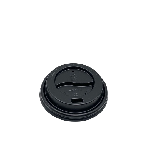 [HL4B] Plastic Lid- 4 oz Hot&Cold /Black 1000pc/ctn