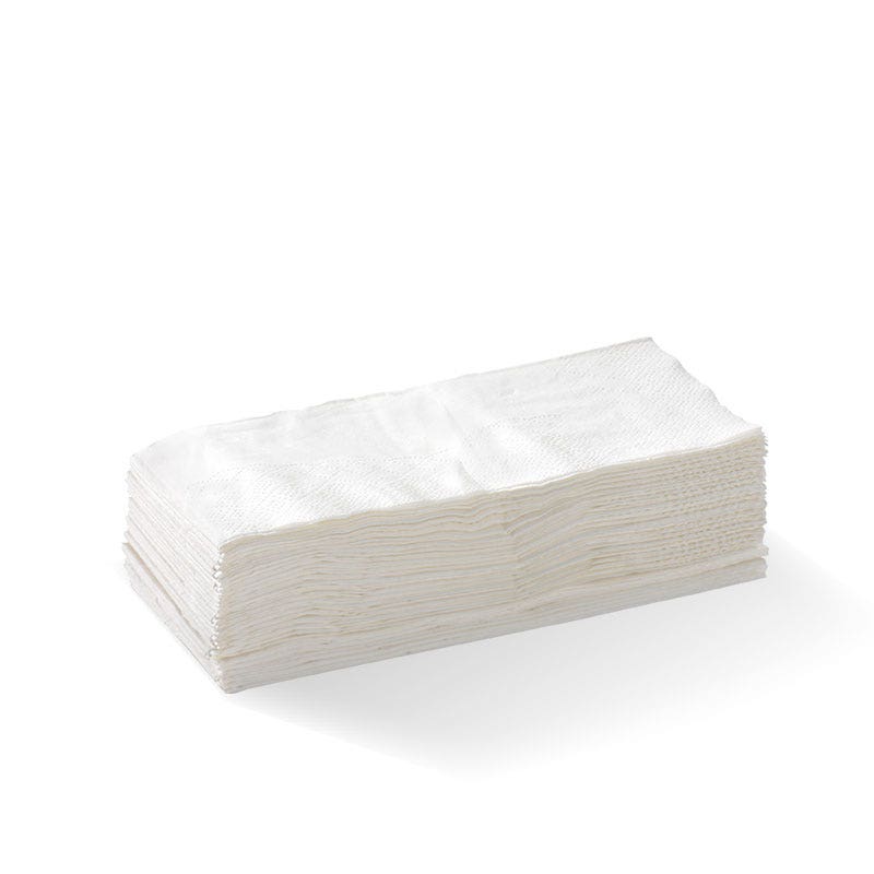 [NKL-882SQ-W] BioBox- 2 ply Luncheon Napkin
 300x300cm, White, SQ Fold, 2000pcs/ctn