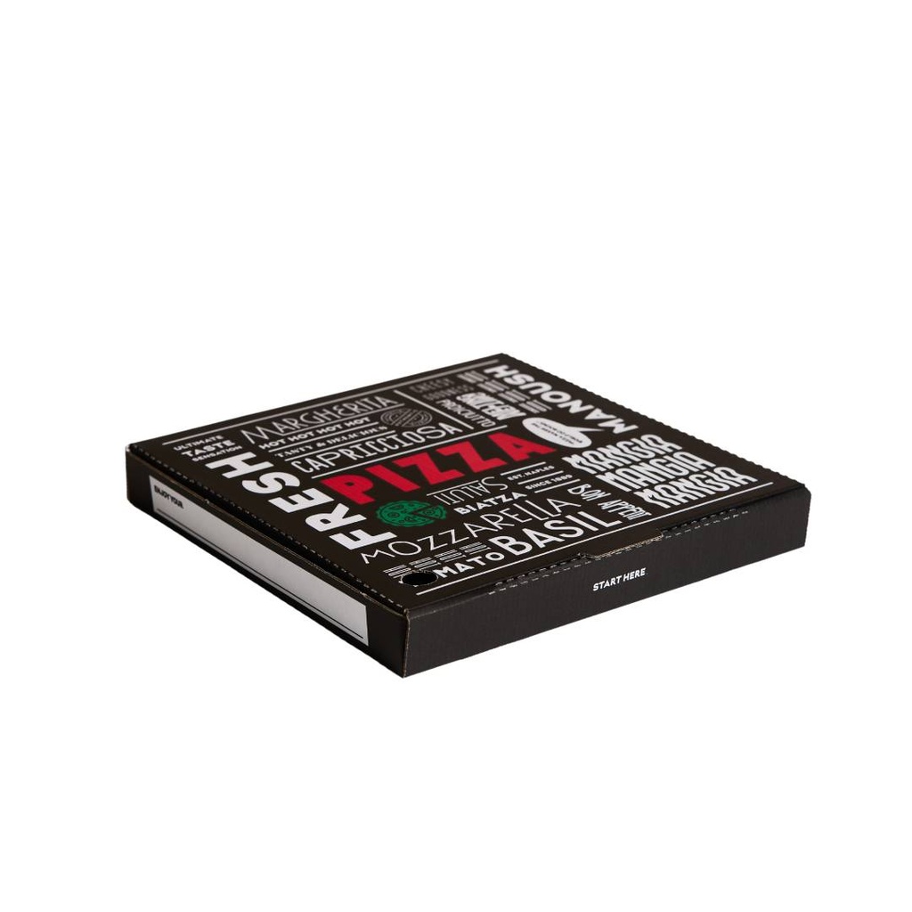 11" Pizza Box - White/
 Brown-Printed Selections