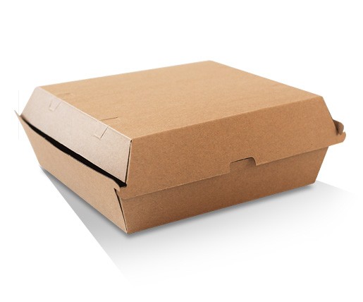[PCB10F] Dinner Box/Brown Corrugated Plain/Brown 150pc/ctn