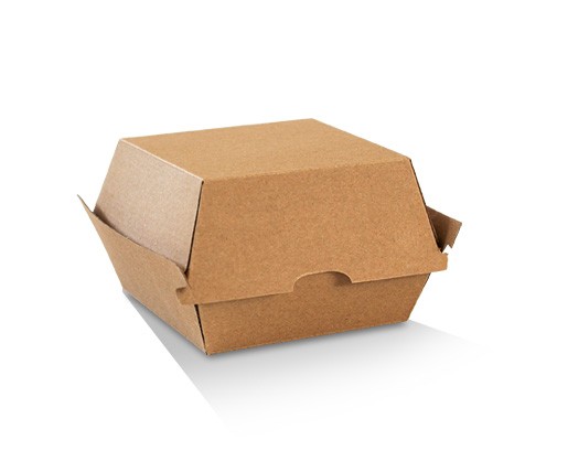 [PCB2F] Burger Box/Brown Corrugated Plain 250pc/Ctn (FSC
Recycled SCS-COC-009890)