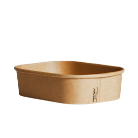 [PRC500KPP] 500ml Paperway Kraft PP
 Rectangular Container